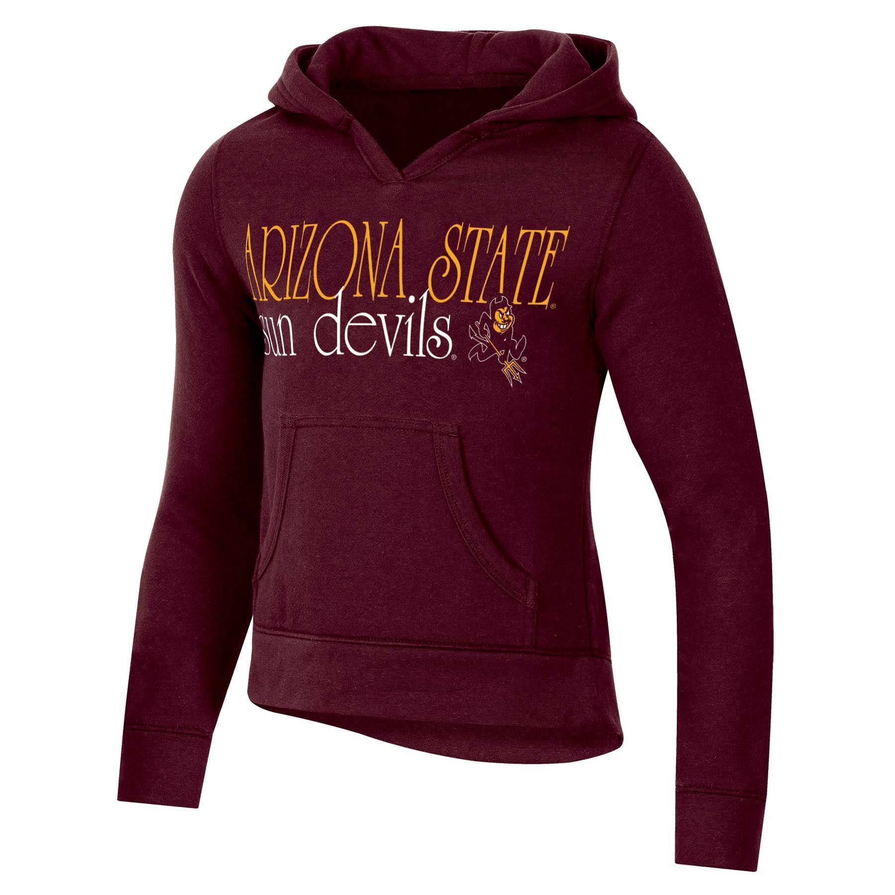 slide 1 of 2, NCAA Arizona State Sun Devils Girls' Split Neck Hoodie - XL, 1 ct