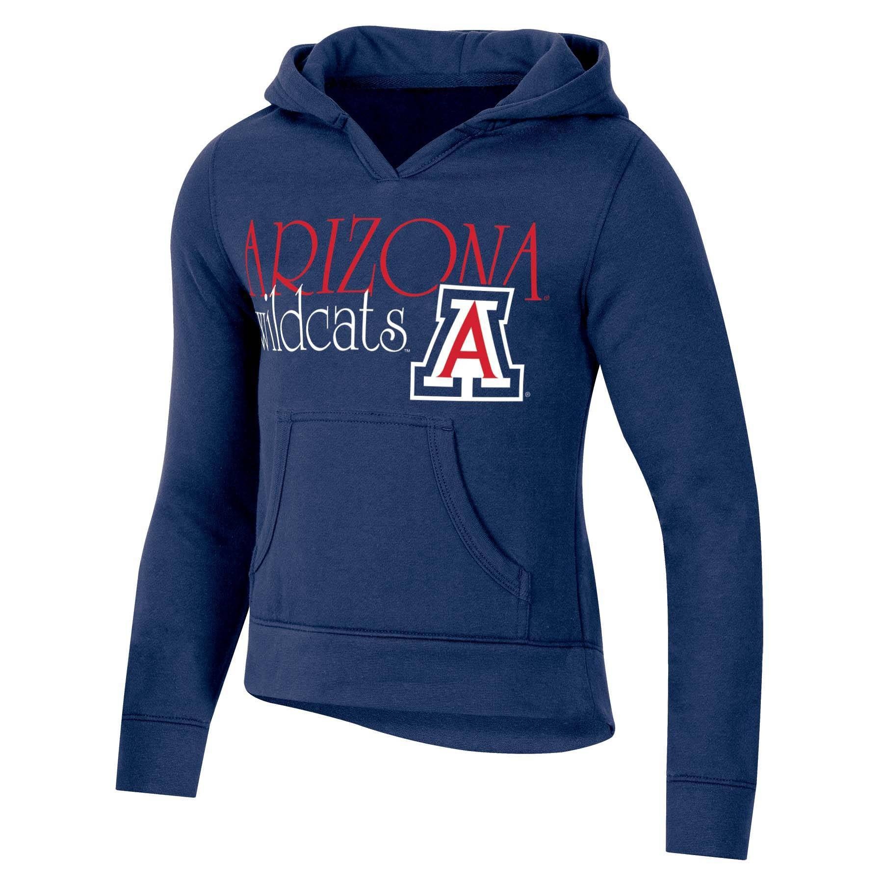 slide 1 of 2, NCAA Arizona Wildcats Girls' Split Neck Hoodie - XL, 1 ct