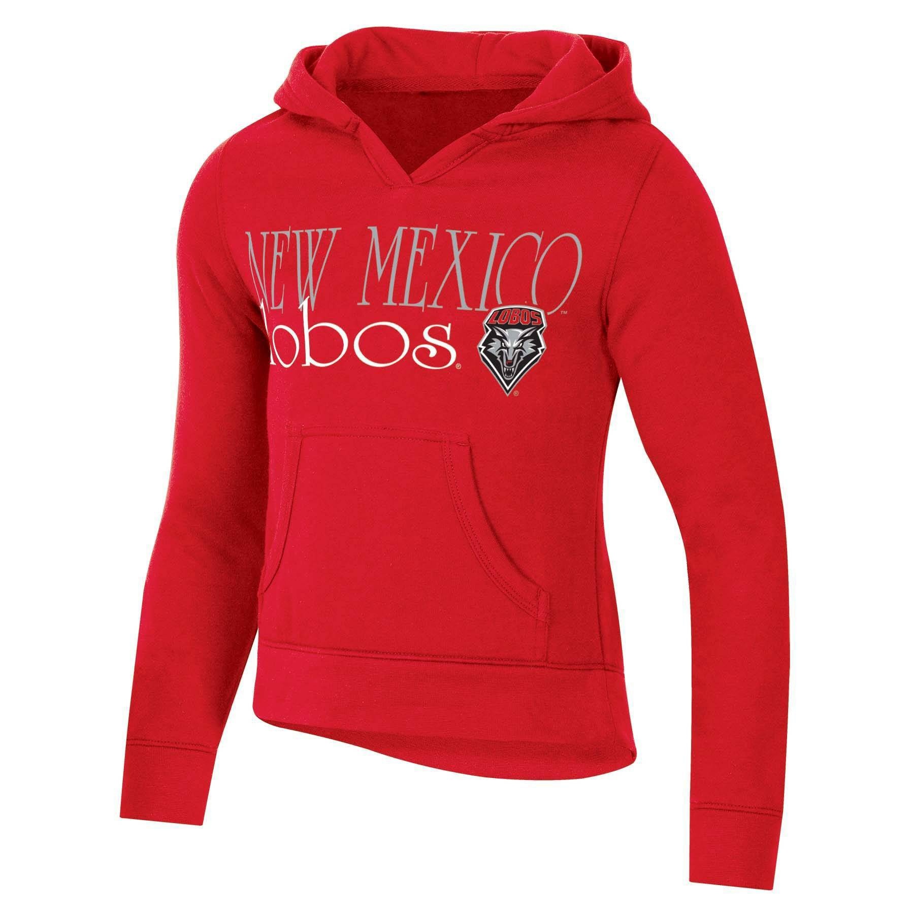 slide 1 of 2, NCAA New Mexico Lobos Girls' Split Neck Hoodie - XL, 1 ct