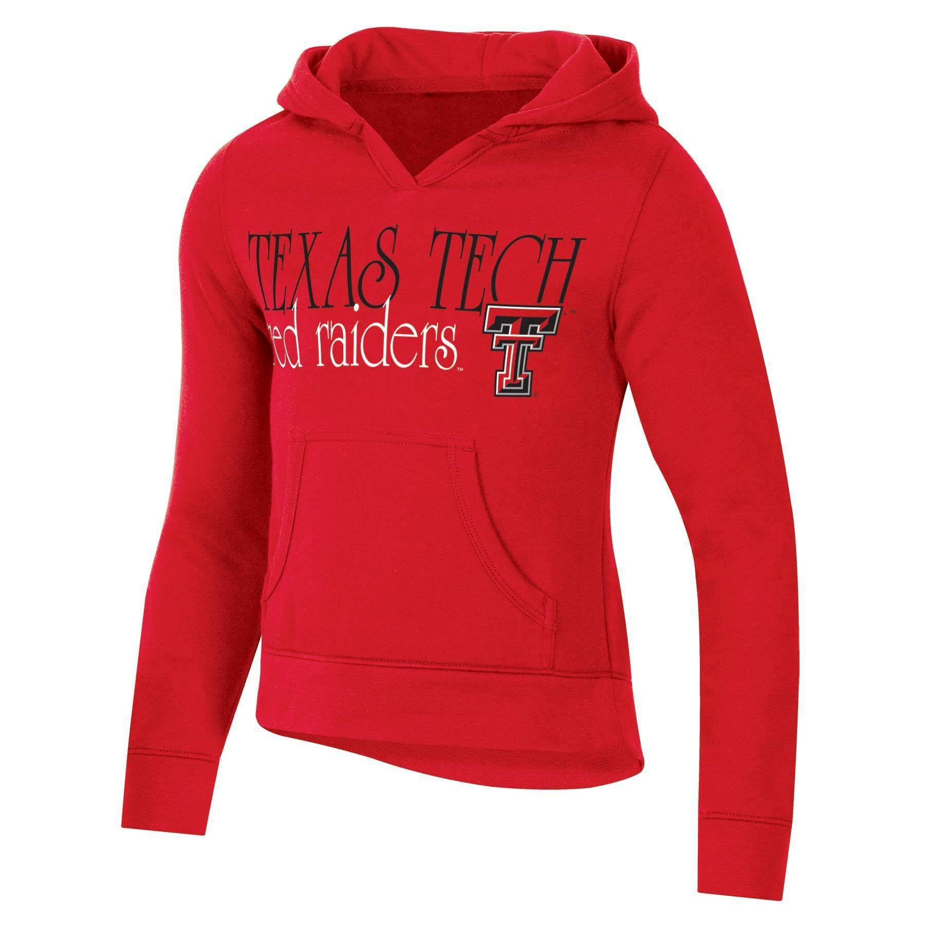 slide 1 of 2, NCAA Texas Tech Red Raiders Girls' Split Neck Hoodie - XL, 1 ct