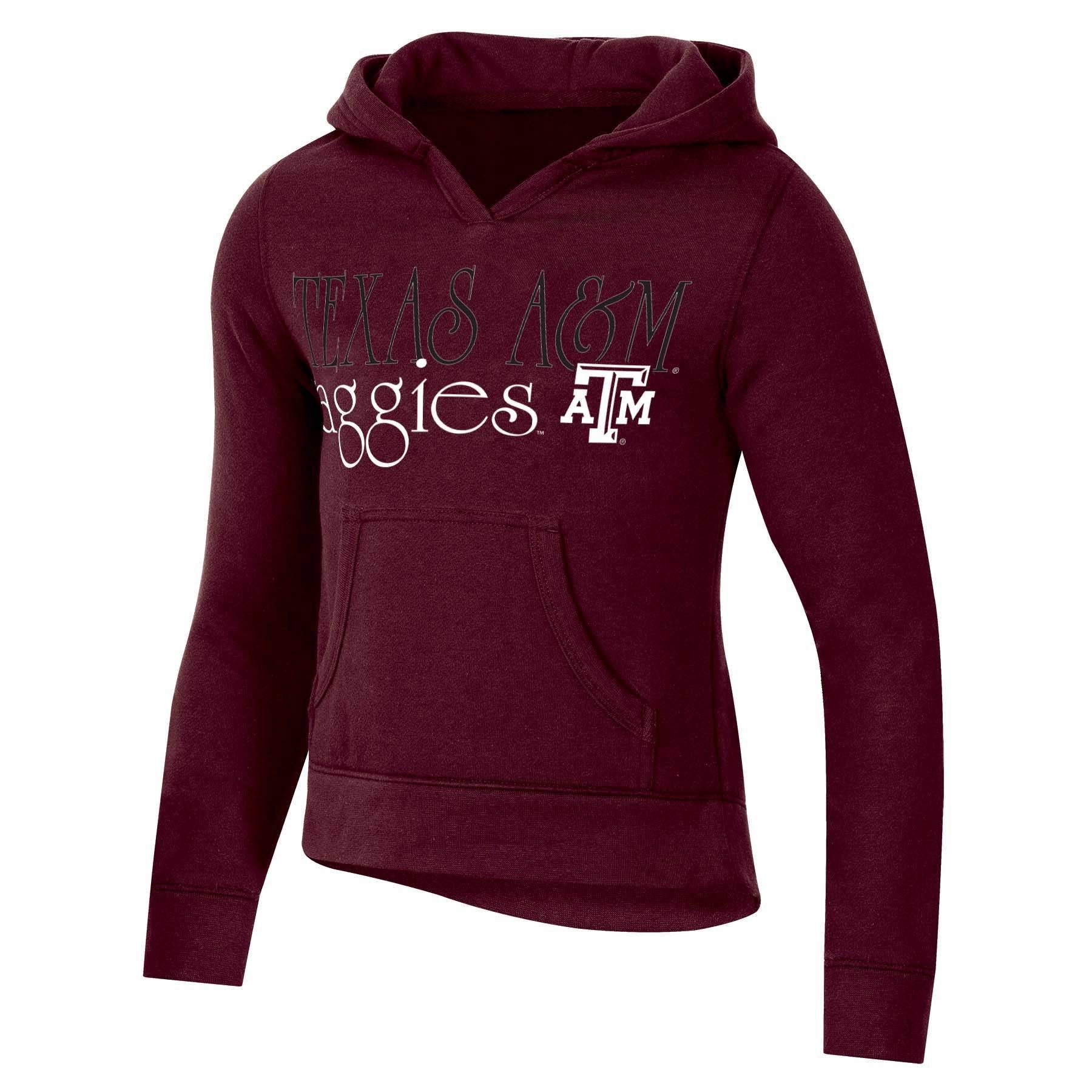 slide 1 of 2, NCAA Texas A&M Aggies Girls' Split Neck Hoodie - XL, 1 ct