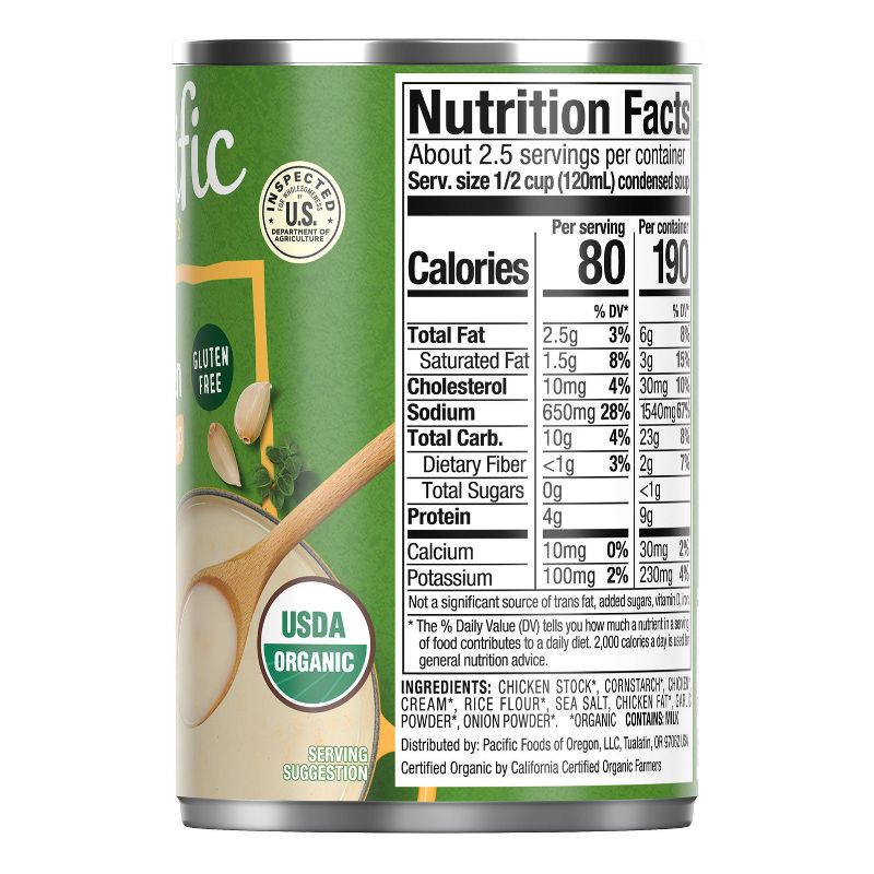slide 9 of 11, Pacific Foods Organic Gluten Free Condensed Cream of Chicken Soup - 10.5oz, 10.5 oz