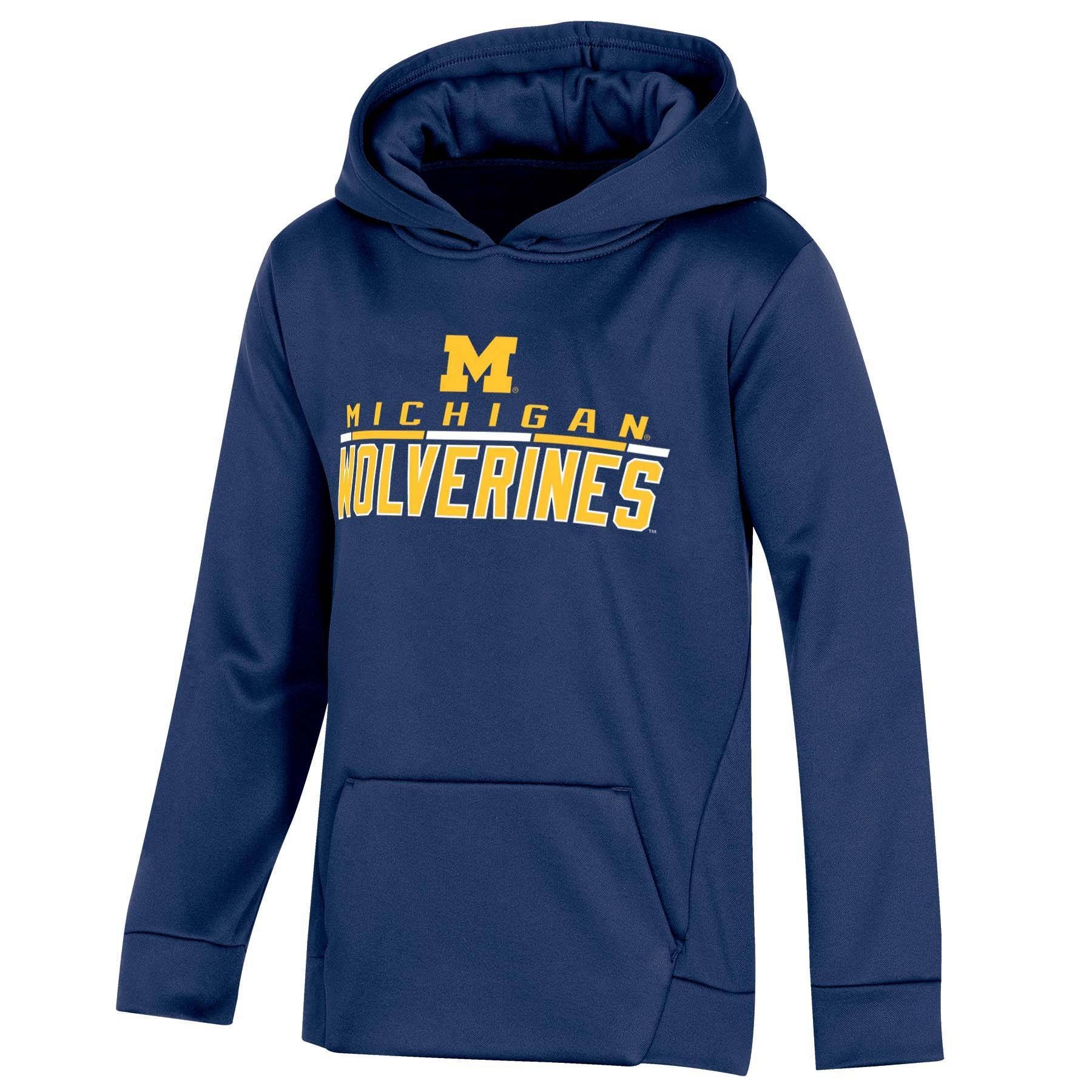 slide 1 of 2, NCAA Michigan Wolverines Boys' Pullover Hoodie - XL, 1 ct