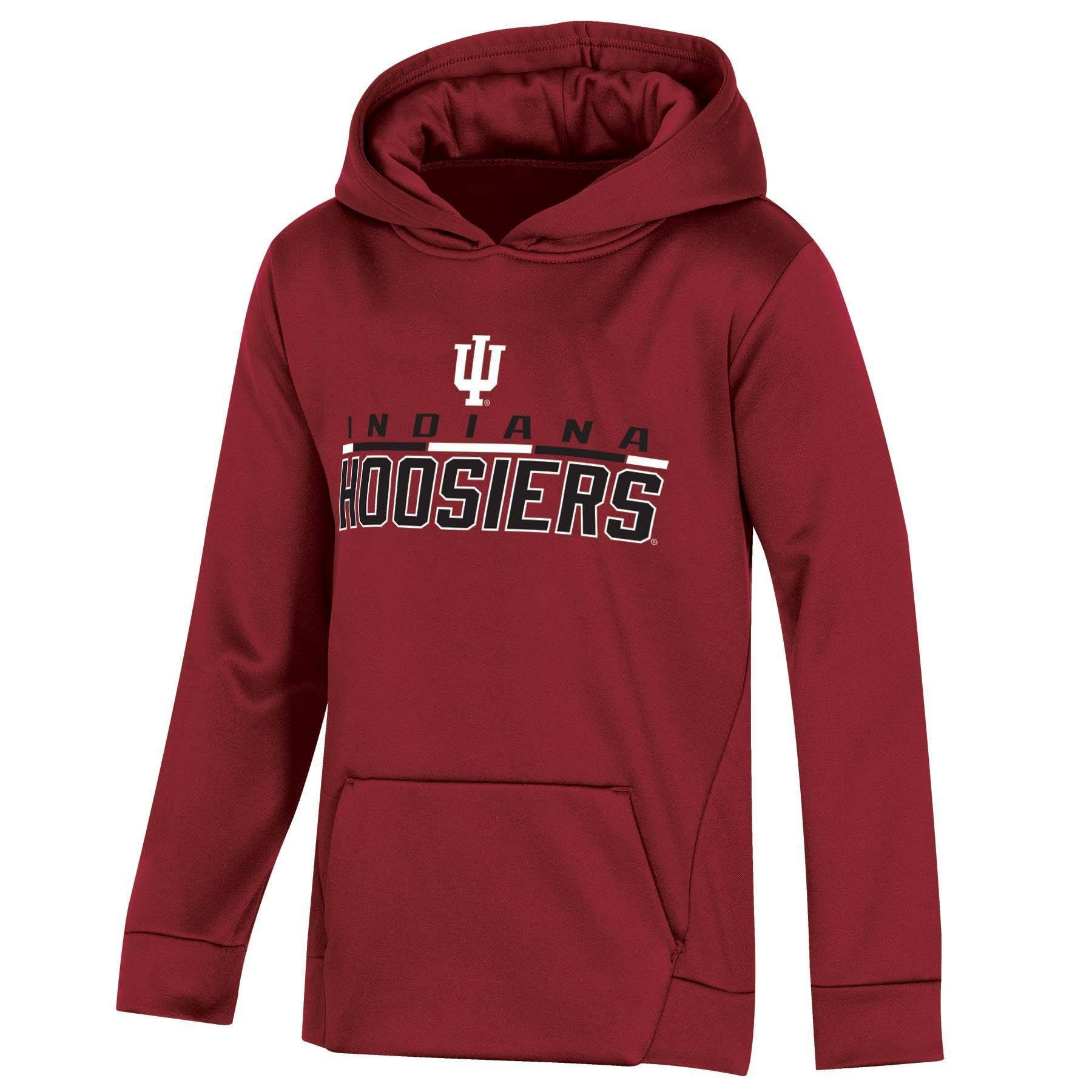 slide 1 of 2, NCAA Indiana Hoosiers Boys' Pullover Hoodie - XL, 1 ct