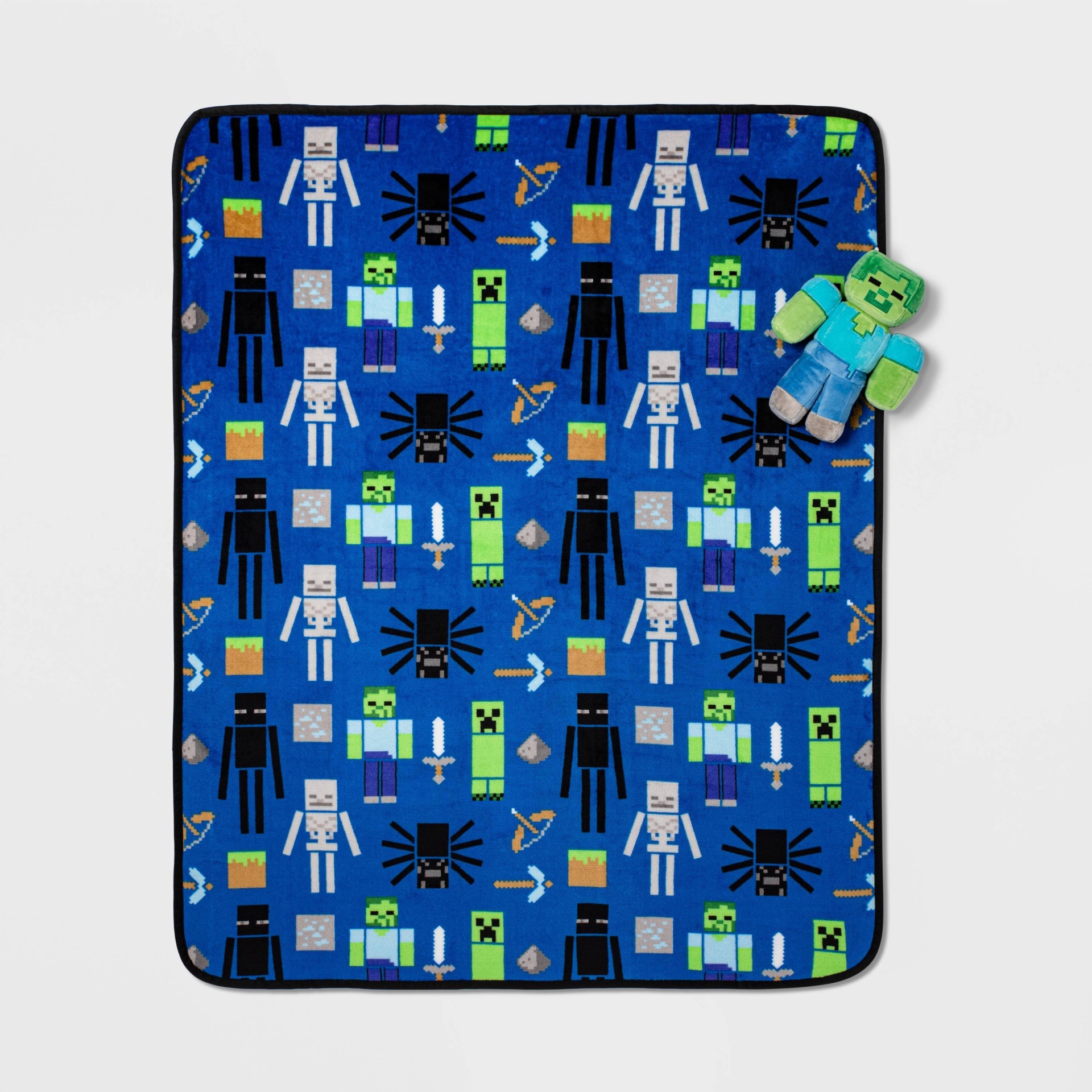 Minecraft Zombie Throw and Pillow 1 ct Shipt