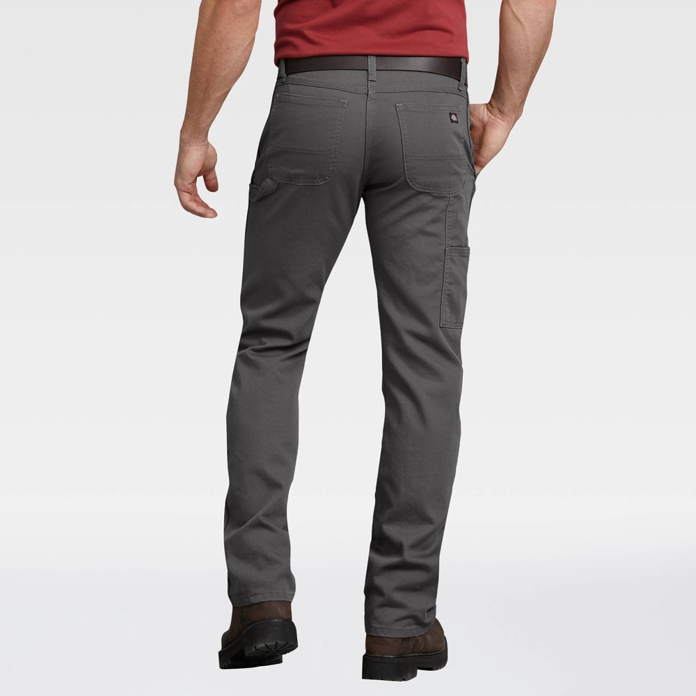 slide 2 of 3, Dickies Men's FLEX Regular Fit Straight Leg Tough Max Duck Carpenter Pants - Stonewash Gray 38x30, 1 ct