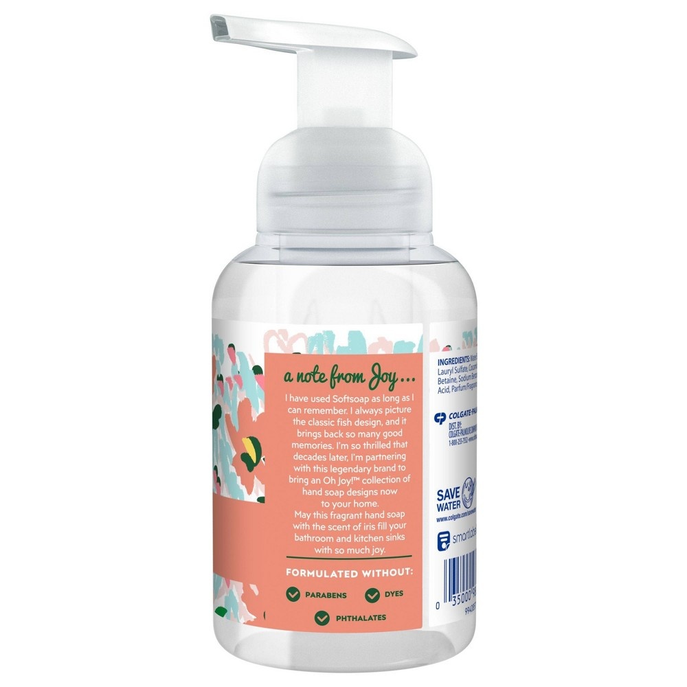 slide 5 of 7, Oh Joy! by Softsoap Limited Edition Foaming Hand Soap Decor for your Counter - Blooming Iris, 10 fl oz