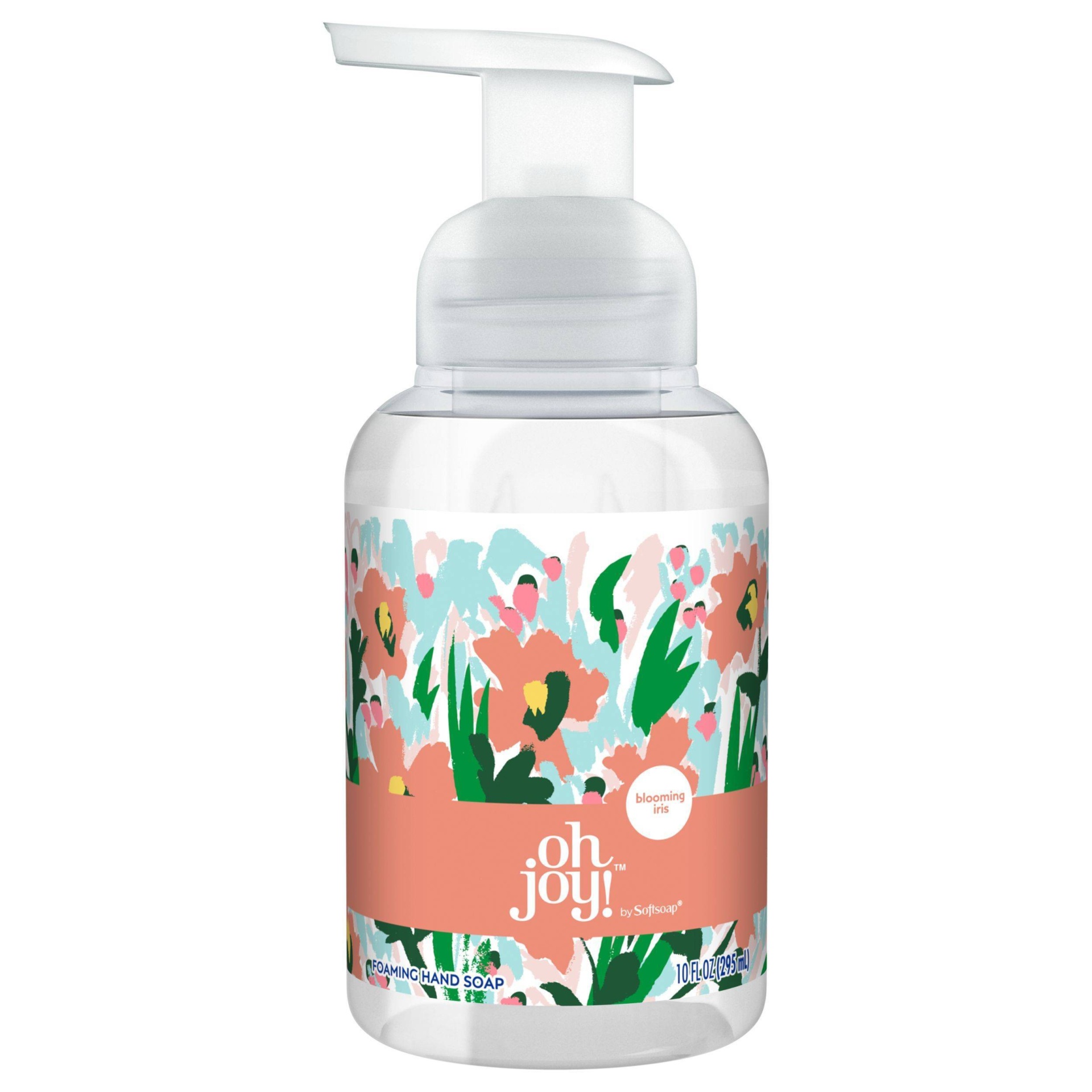 slide 1 of 7, Oh Joy! by Softsoap Limited Edition Foaming Hand Soap Decor for your Counter - Blooming Iris, 10 fl oz