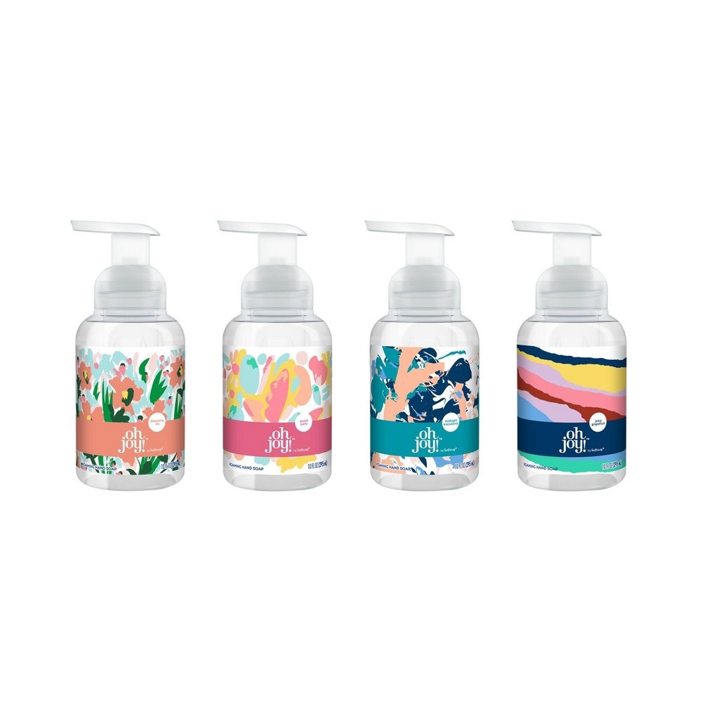 slide 3 of 7, Oh Joy! by Softsoap Limited Edition Foaming Hand Soap Decor for your Counter - Blooming Iris, 10 fl oz