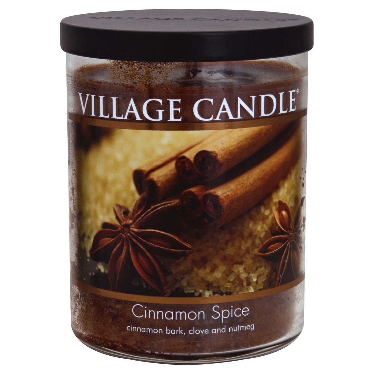 slide 1 of 2, Village Candle Cinnamon Spice Cinnamon Bark, Clove & Nutmeg Candle, 18 oz