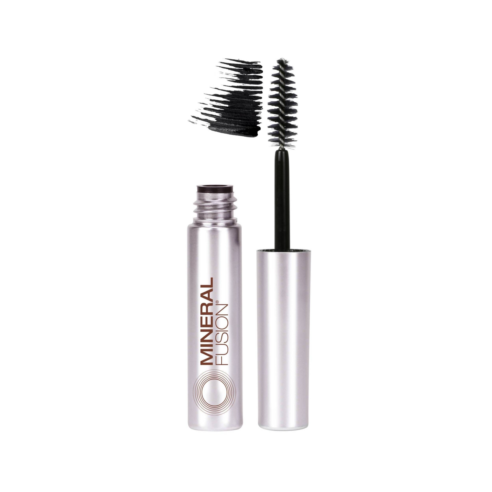 slide 1 of 4, Mineral Fusion Mini Volumizing Mascara - Jet, 0.13 fl oz