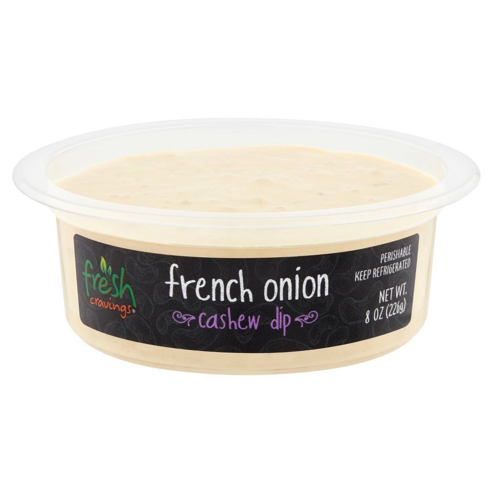 slide 2 of 4, Fresh Cravings French Onion Cashew Dip, 8 oz
