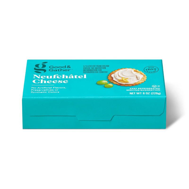 slide 3 of 4, Neufchatel Cream Cheese Bar - 8oz - Good & Gather™, 8 oz