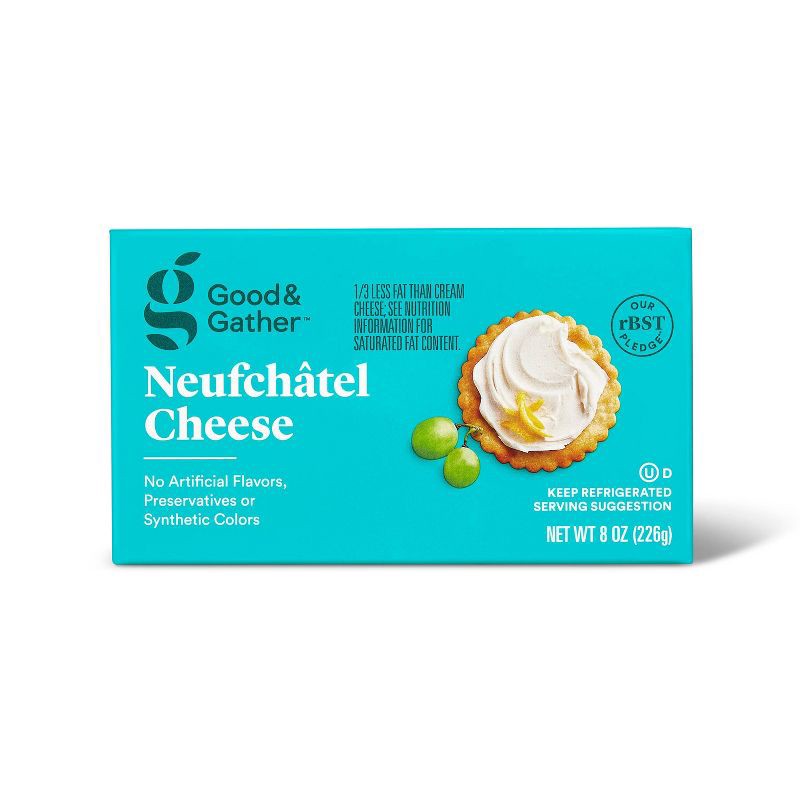 slide 1 of 4, Neufchatel Cream Cheese Bar - 8oz - Good & Gather™, 8 oz