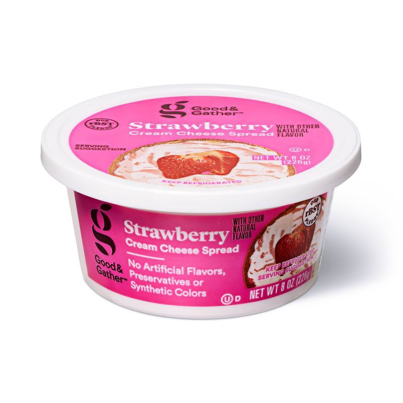 slide 3 of 4, Strawberry Cream Cheese Spread - 8oz - Good & Gather™, 8 oz