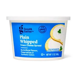 Whipped Plain Cream Cheese Spread - 12oz - Good & Gather™