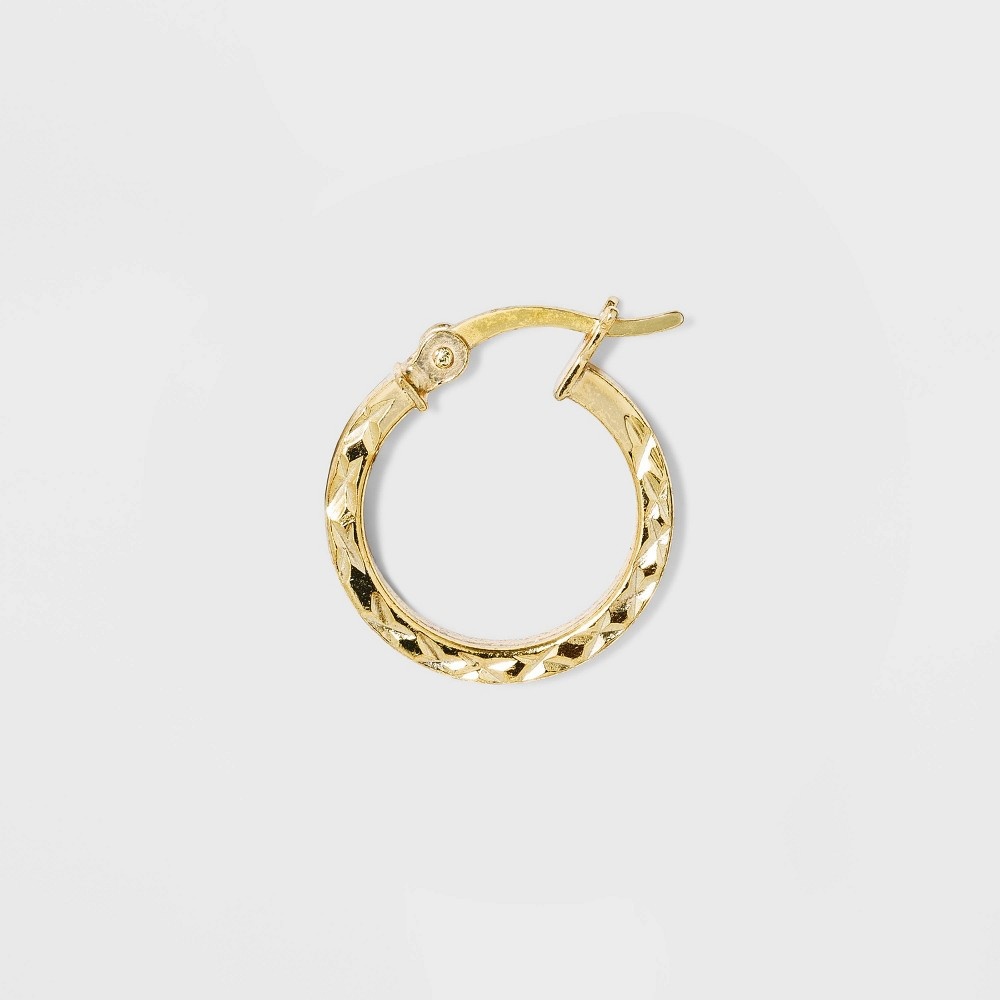 slide 2 of 2, Sterling Silver Hoop Earring Set 2pc - A New Day Gold, 2 ct