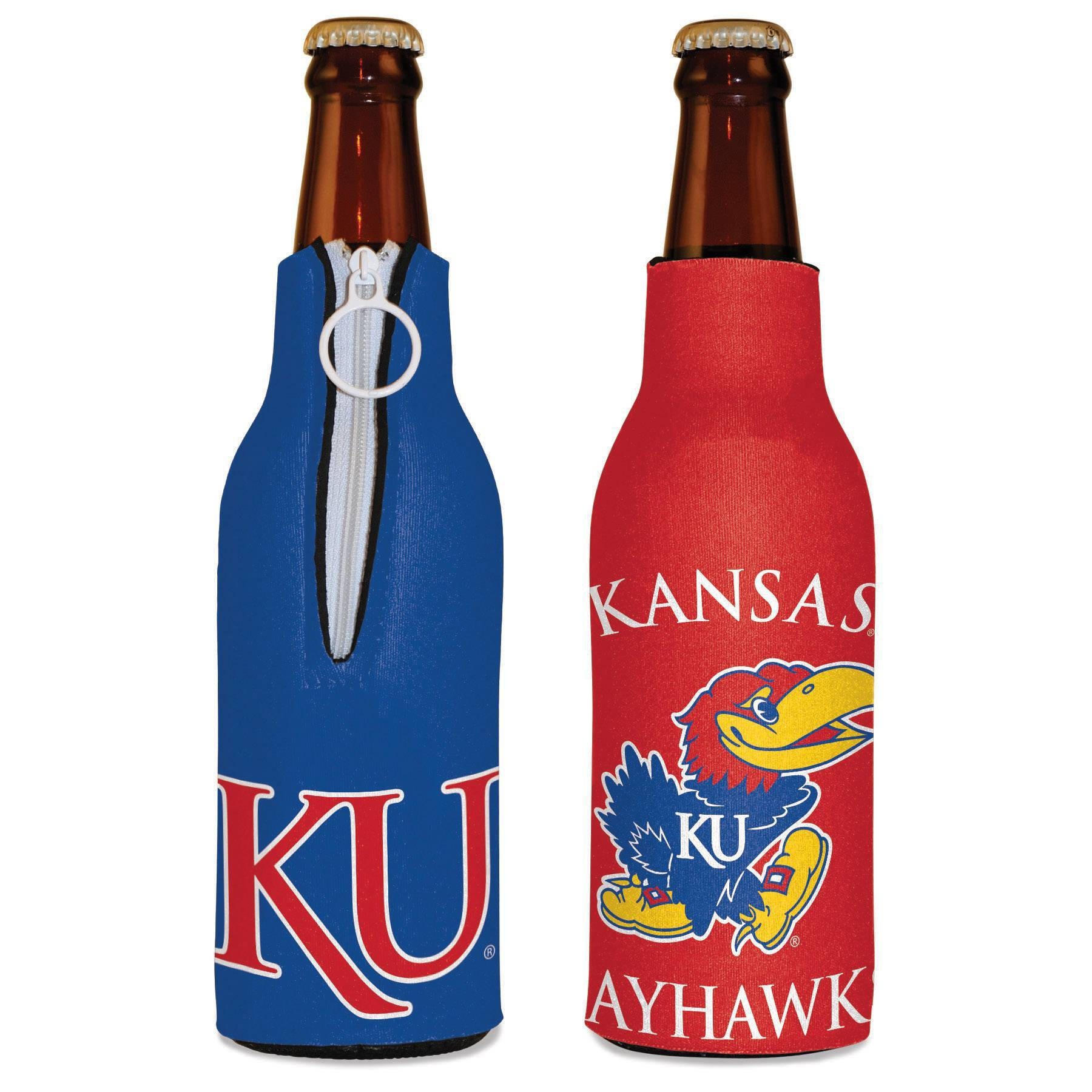 slide 1 of 1, NCAA Kansas Jayhawks Bottle Cooler, 1 ct