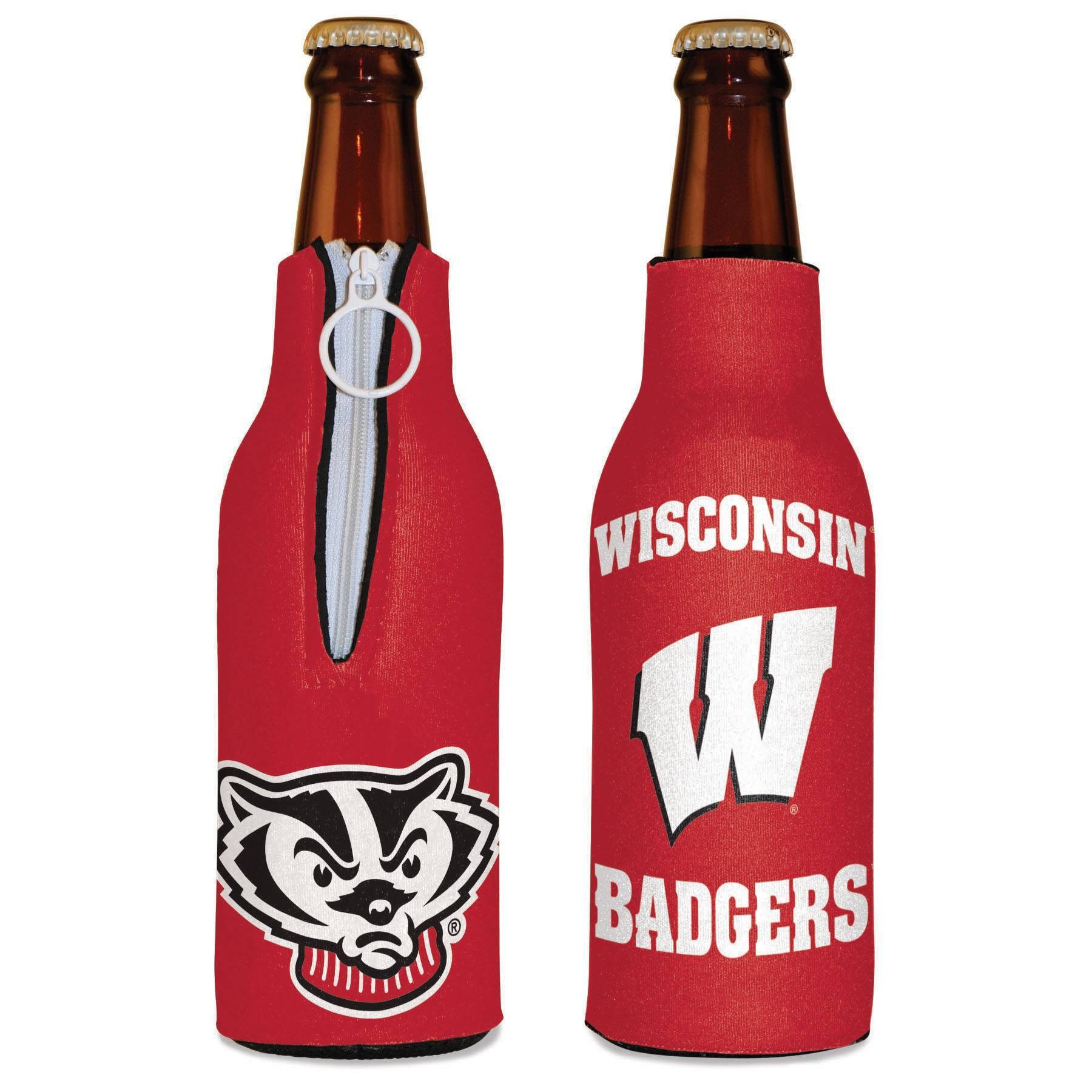 slide 1 of 1, NCAA Wisconsin Badgers Bottle Cooler, 1 ct