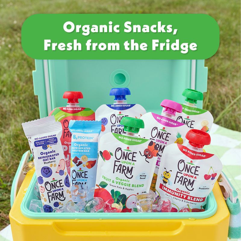slide 11 of 12, Once Upon a Farm Green Kale & Apples Organic Kids' Snack - 4ct/3.2oz Pouches, 4 ct; 3.2 oz