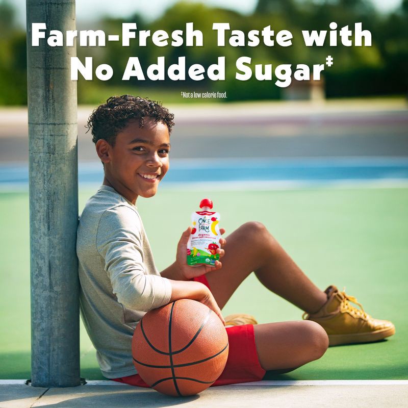 slide 4 of 11, Once Upon a Farm Strawberry Banana Swirl Organic Dairy-Free Kids' Smoothie - 4ct/4oz Pouches, 4 ct; 4 oz