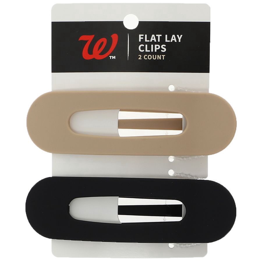 slide 1 of 1, Walgreens Flat Lay Clips, 2 ct