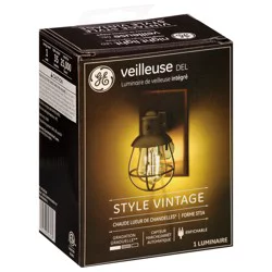 GE Vintage Style Warm Candle Light LED Integrated Night Light Fixture 1 ea
