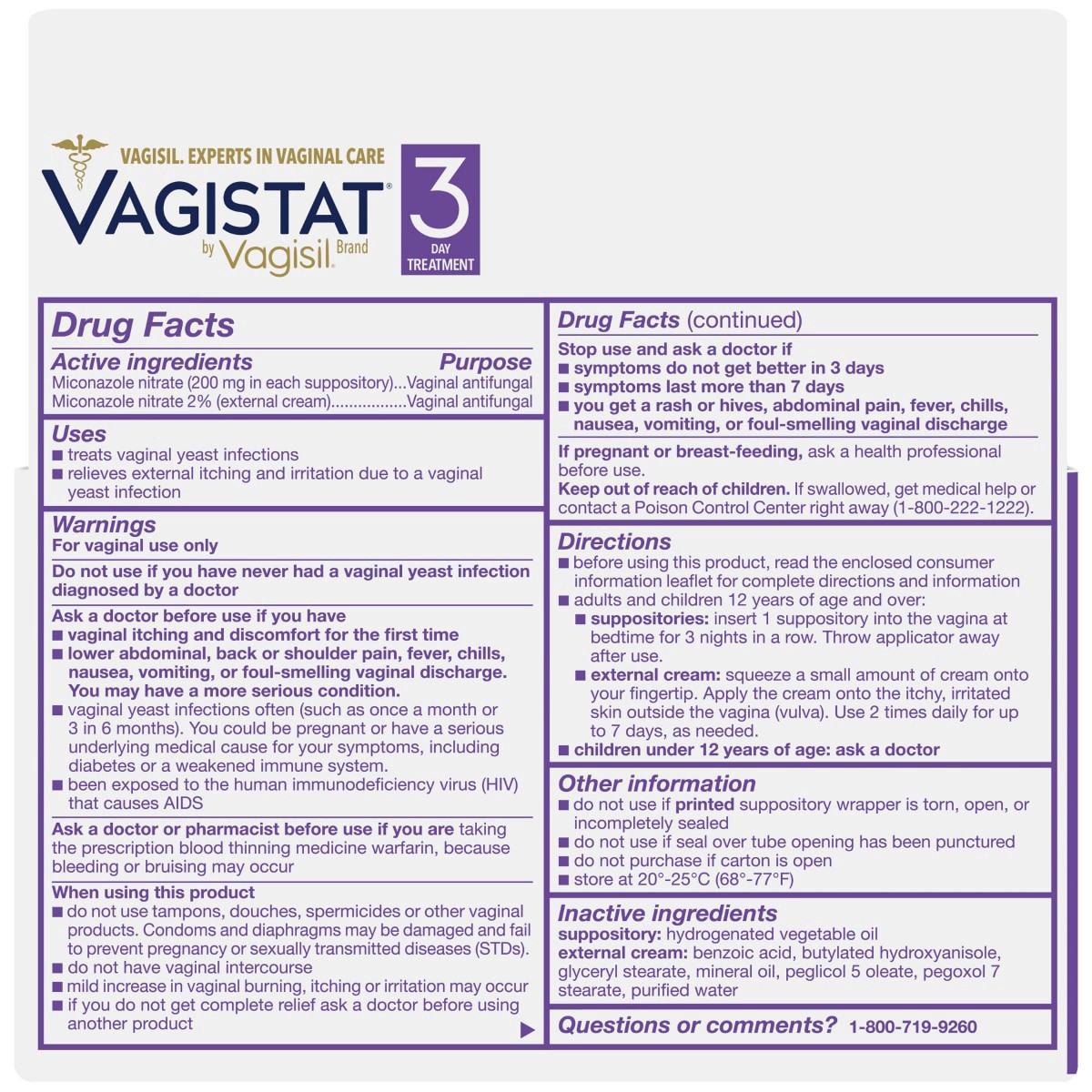 slide 3 of 25, Vagisil Vagistat 3 Day Yeast Infection Treatment, 3 ct