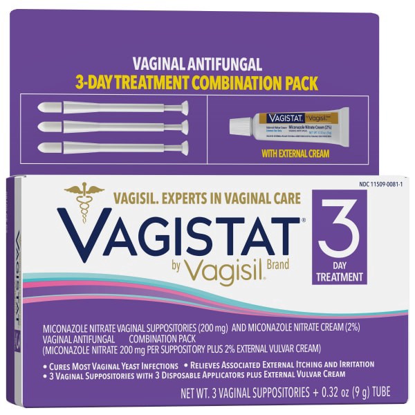 slide 4 of 25, Vagisil Vagistat 3 Day Yeast Infection Treatment, 3 ct