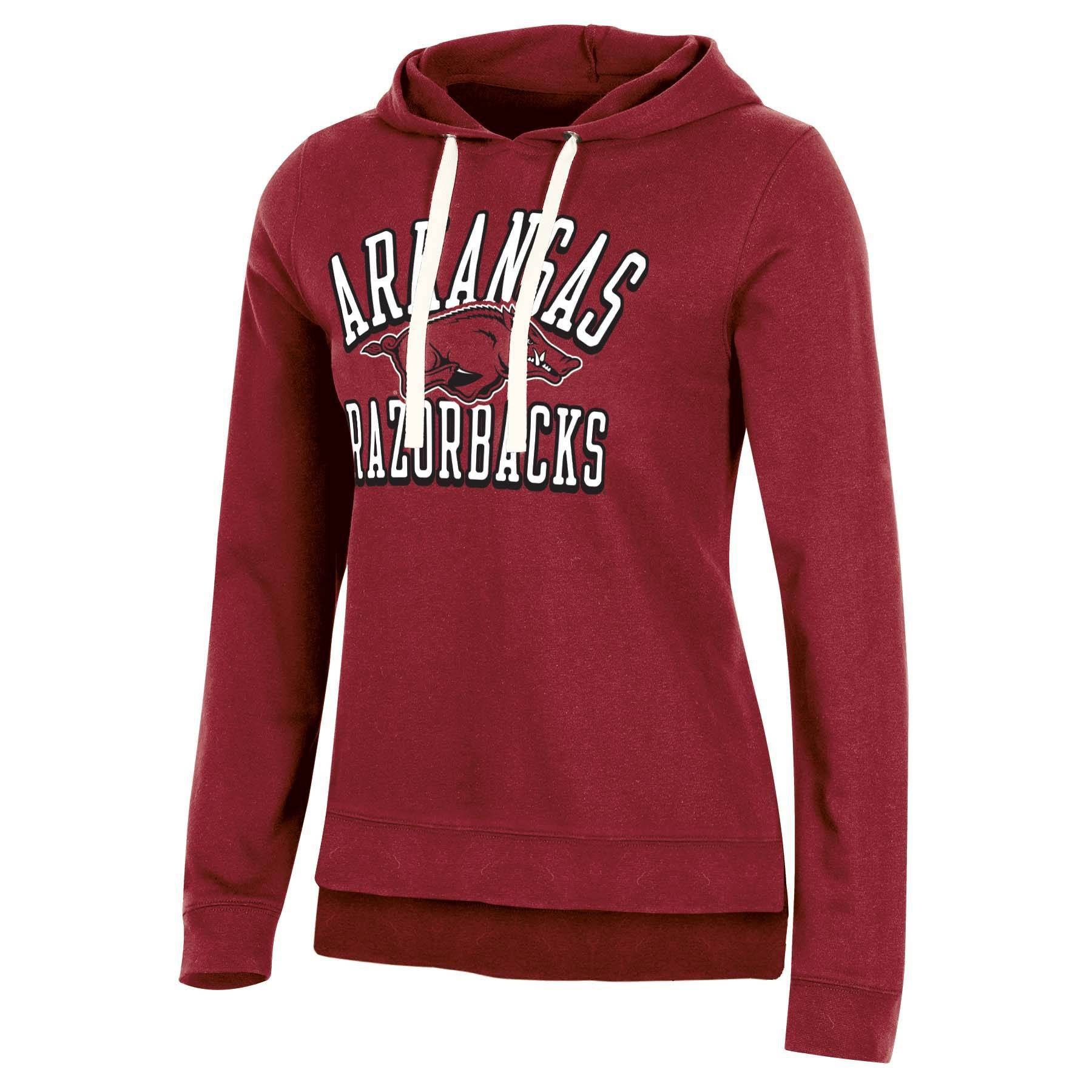 slide 1 of 2, NCAA Arkansas Razorbacks Women's Fleece Hooded Sweatshirt - XL, 1 ct