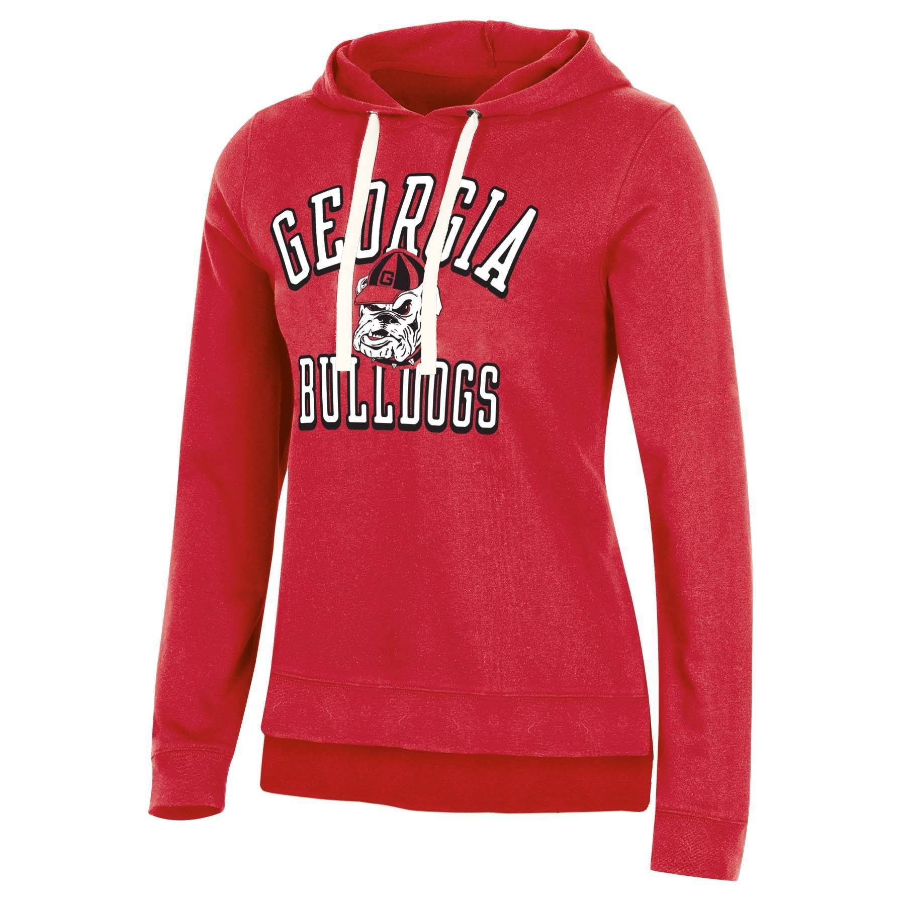 slide 1 of 2, NCAA Georgia Bulldogs Women's Fleece Hooded Sweatshirt - XL, 1 ct