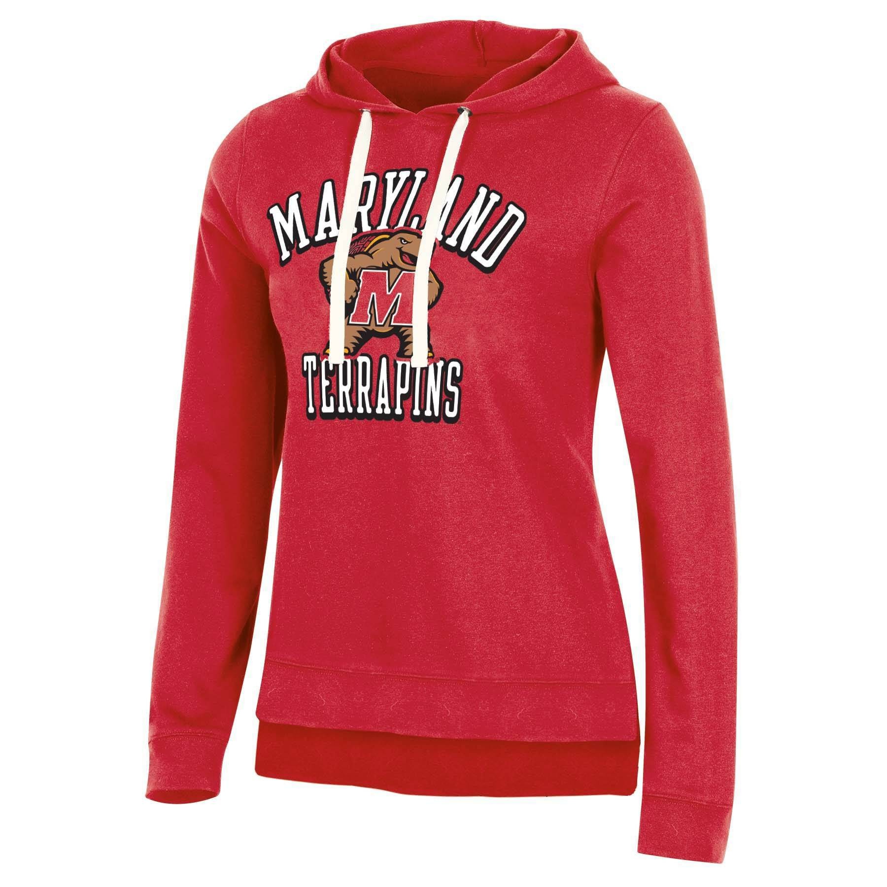 slide 1 of 2, NCAA Maryland Terrapins Women's Fleece Hooded Sweatshirt - XL, 1 ct