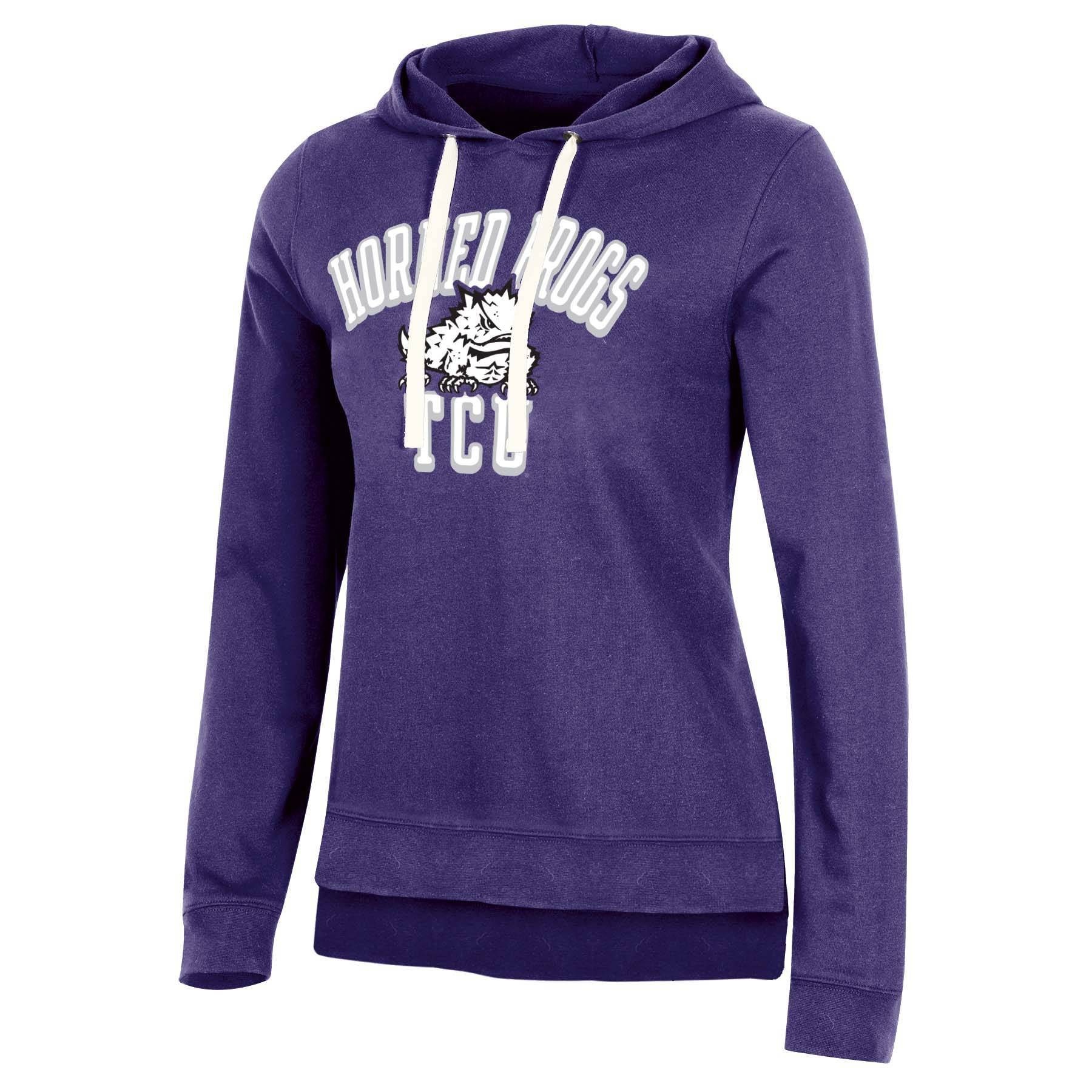 slide 1 of 2, NCAA TCU Horned Frogs Women's Fleece Hooded Sweatshirt - XL, 1 ct