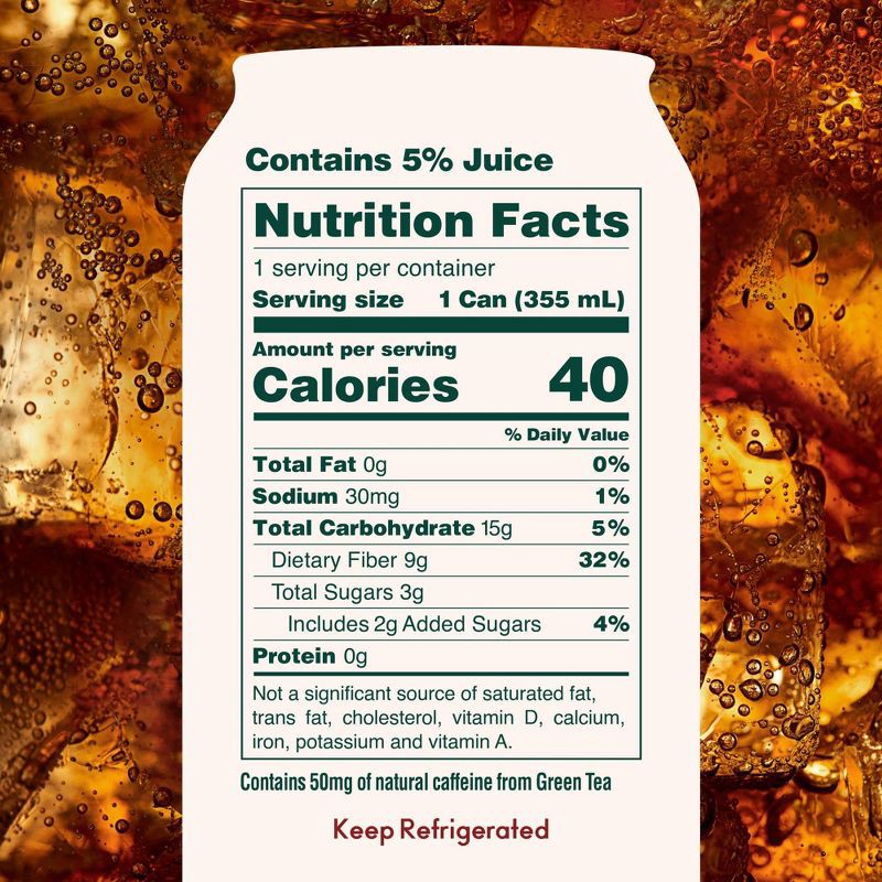 slide 3 of 6, OLIPOP Vintage Cola Prebiotic Soda - 12 fl oz Can, 12 fl oz