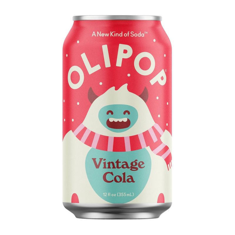 slide 1 of 10, OLIPOP Vintage Cola Prebiotic Soda - 12 fl oz Can, 12 fl oz