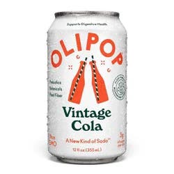 OLIPOP Vintage Cola Prebiotic Soda - 12 fl oz Can