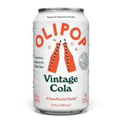 OLIPOP Vintage Cola Prebiotic Soda - 12 fl oz Can