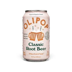 OLIPOP 9g Fiber Prebiotic Soda Classic Root Beer - 12 fl oz Can