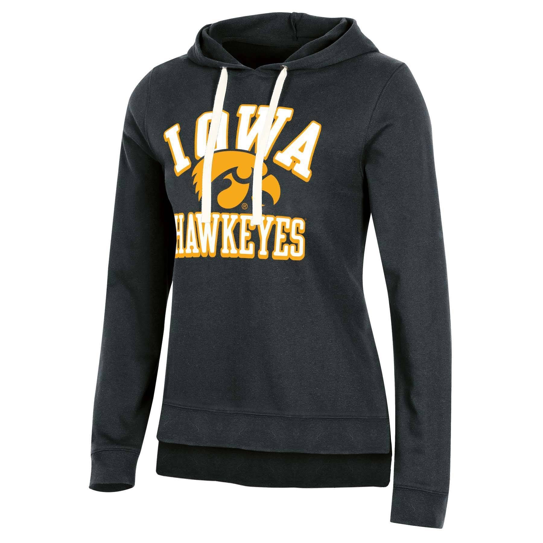 slide 1 of 2, NCAA Iowa Hawkeyes Women's Fleece Hooded Sweatshirt - XL, 1 ct