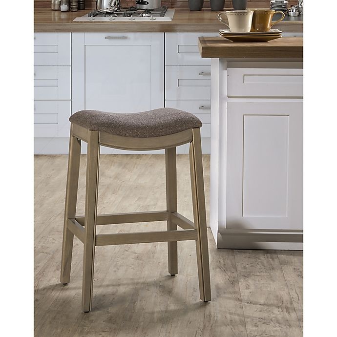 slide 3 of 3, Hillsdale Kenton Backless Bar Stool - Grey, 30 in