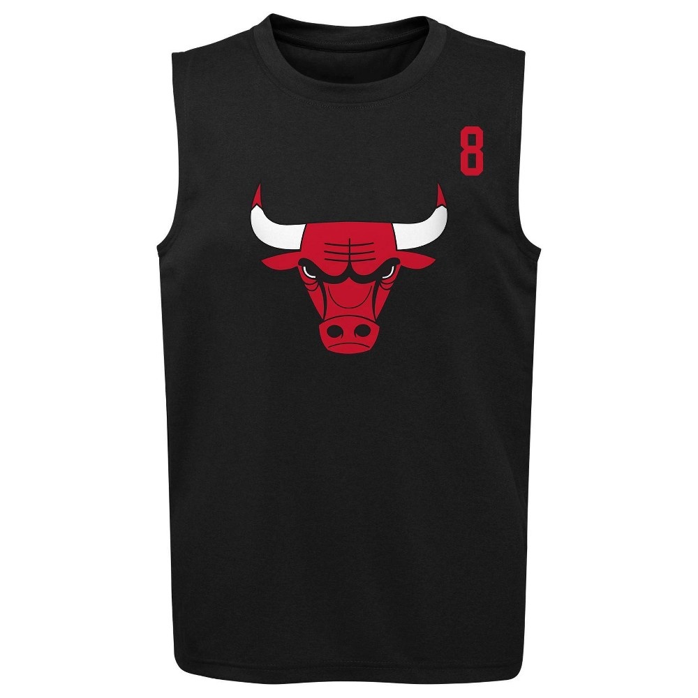 slide 2 of 3, NBA Chicago Bulls Boys' Synthetic Tank - XL, 1 ct