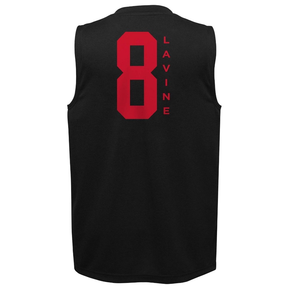 slide 3 of 3, NBA Chicago Bulls Boys' Synthetic Tank - XL, 1 ct