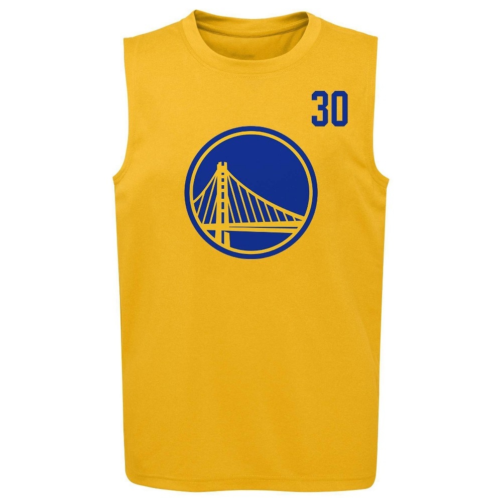 slide 2 of 3, NBA Golden State Warriors Boys' Synthetic Tank - XL, 1 ct