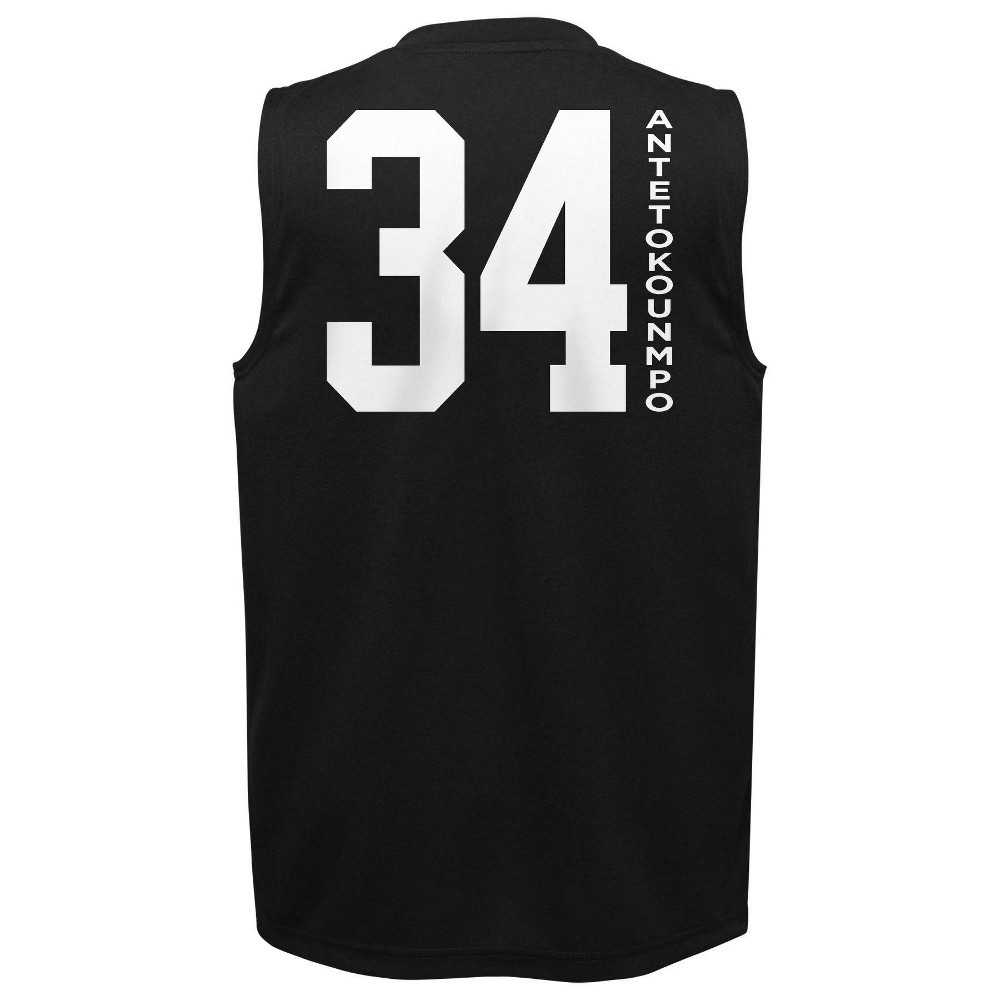 slide 3 of 3, NBA Milwaukee Bucks Boys' Synthetic Tank - XL, 1 ct