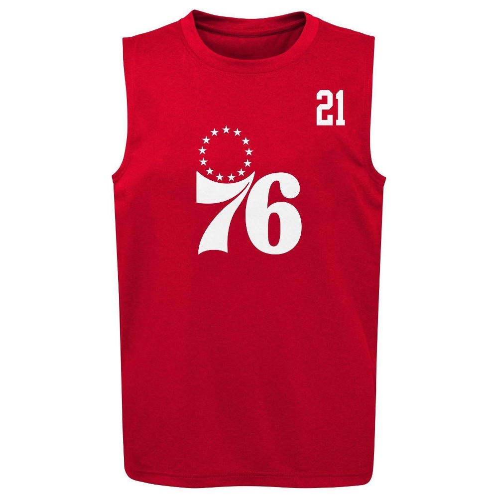 slide 2 of 3, NBA Philadelphia 76ers Boys' Synthetic Tank - XL, 1 ct