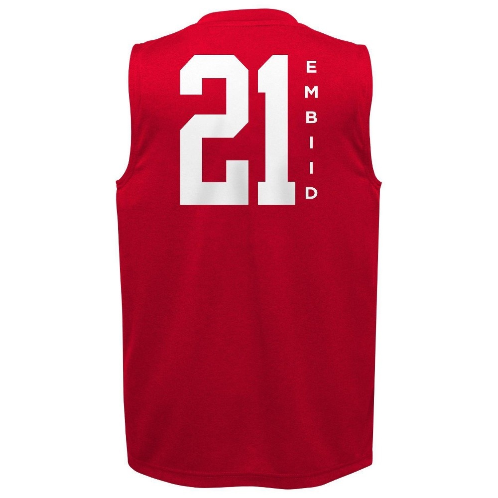 slide 3 of 3, NBA Philadelphia 76ers Boys' Synthetic Tank - XL, 1 ct