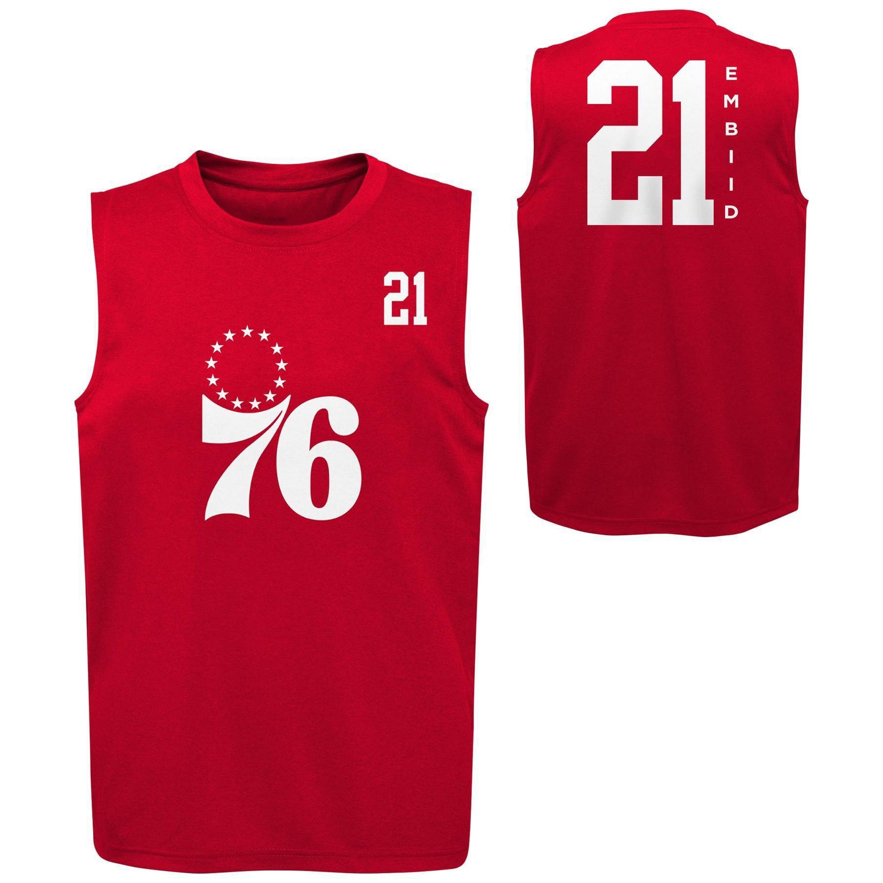 slide 1 of 3, NBA Philadelphia 76ers Boys' Synthetic Tank - XL, 1 ct