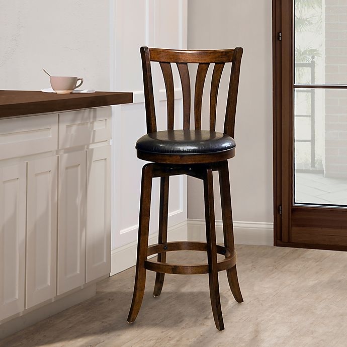 slide 2 of 2, Hillsdale Savana Swivel Bar Stool - Cherry, 30 in