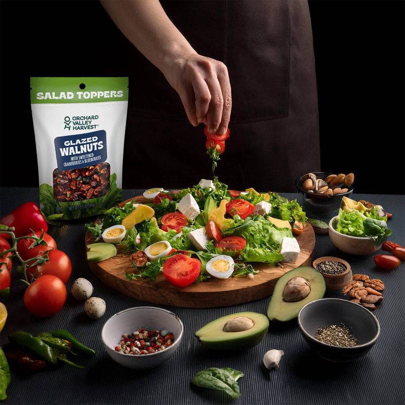 slide 2 of 4, Orchard Valley Harvest Glazed Walnuts & Berries Salad Toppers - 3.5oz, 3.5 oz