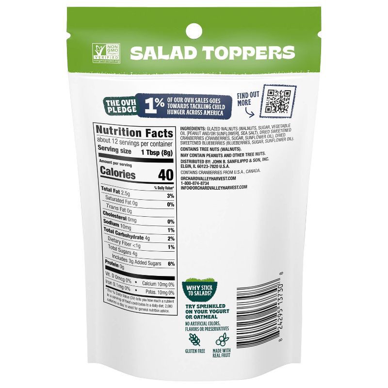 slide 3 of 4, Orchard Valley Harvest Glazed Walnuts & Berries Salad Toppers - 3.5oz, 3.5 oz